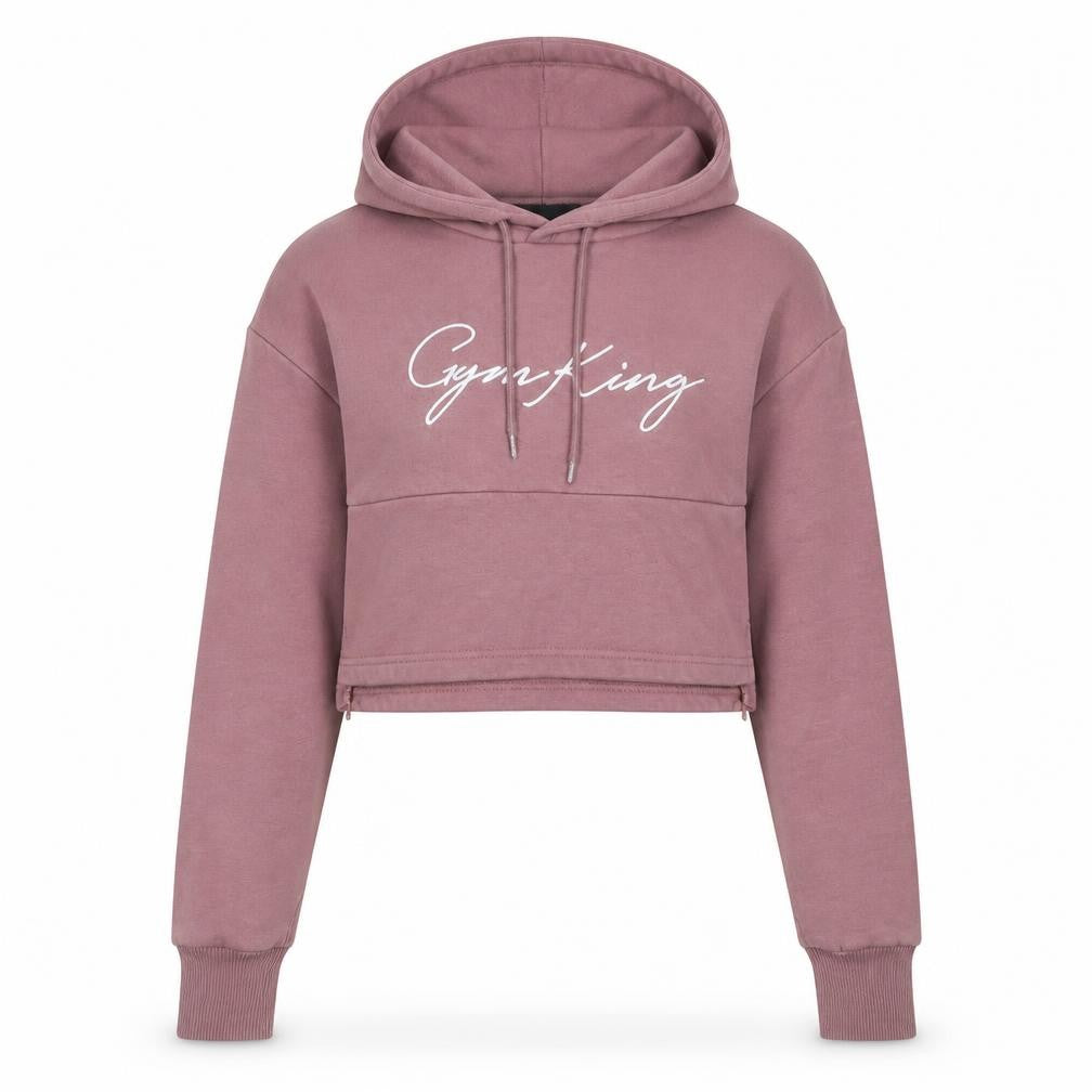 Womens UK Size 6 Gym King Pink Pullover Hoodie