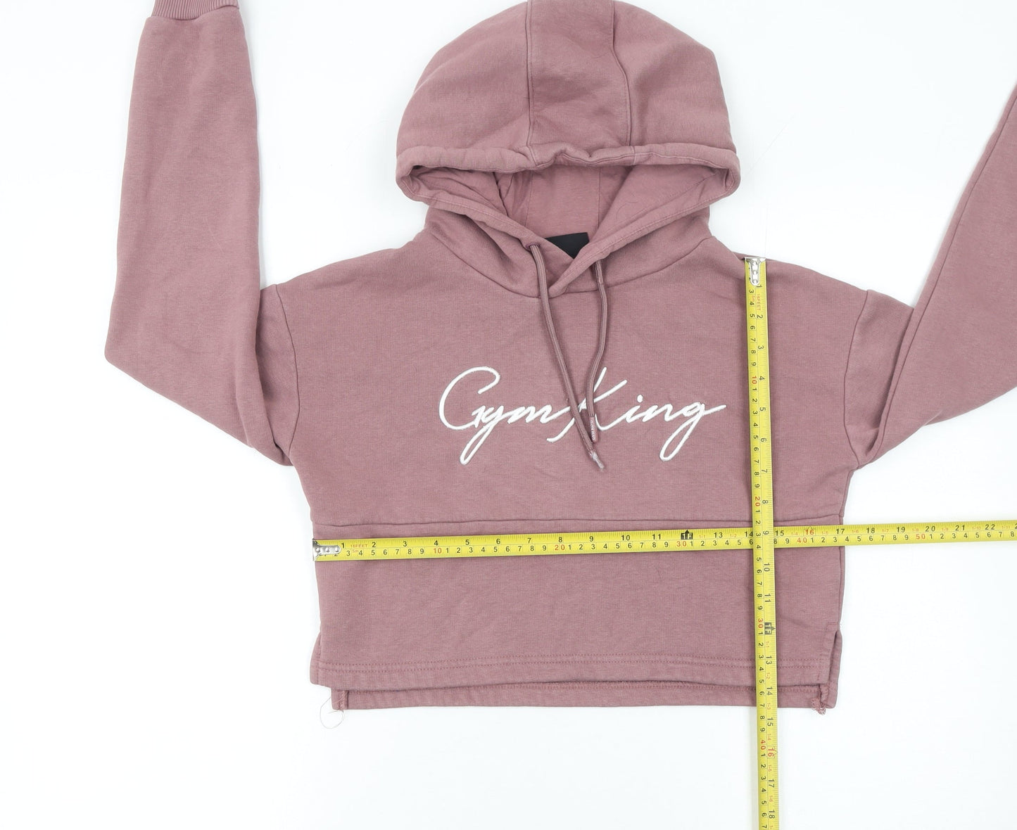Womens UK Size 6 Gym King Pink Pullover Hoodie