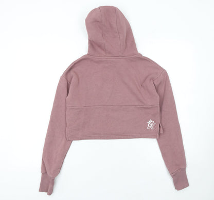 Womens UK Size 6 Gym King Pink Pullover Hoodie