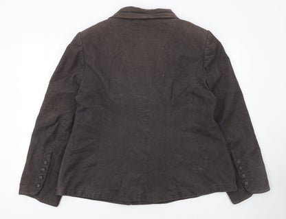 Womens UK Size 20 Con Amore Regular Brown Blazer