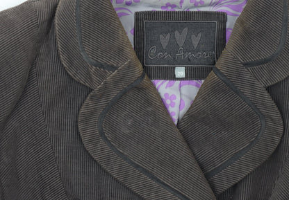 Womens UK Size 20 Con Amore Regular Brown Blazer