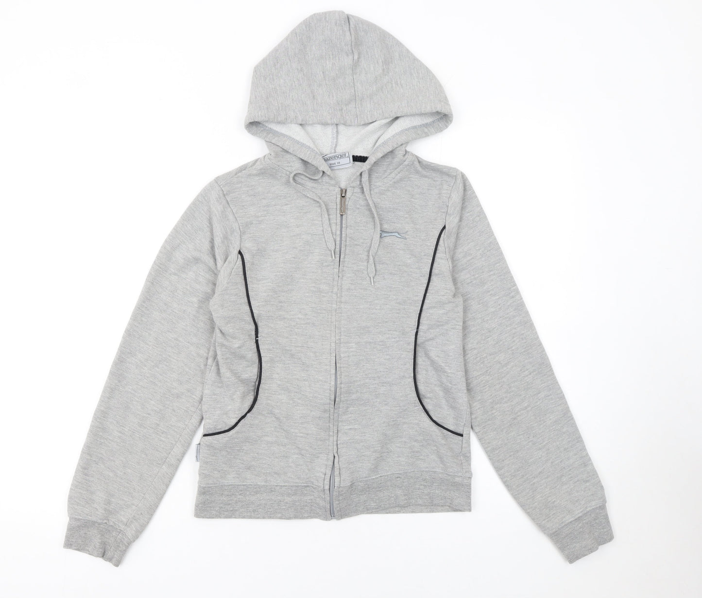 Womens UK Size 10 Slazenger Grey Full Zip Hoodie