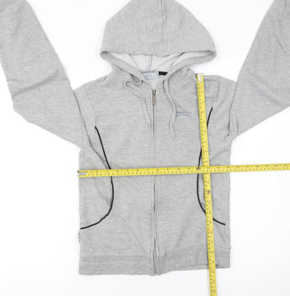 Womens UK Size 10 Slazenger Grey Full Zip Hoodie