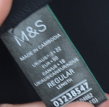 Marks and Spencer Women's Black Size 22 Pencil Skirt
