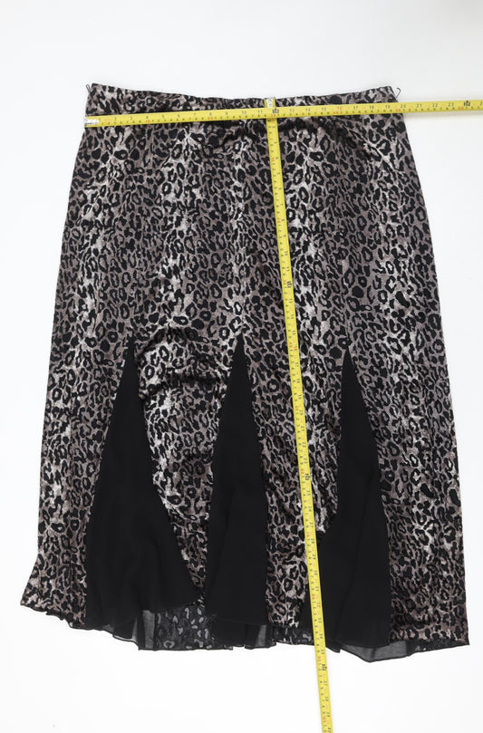 Womens UK Size 20 Marks and Spencer A-Line Velvet Skirt