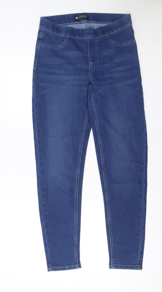 Womens UK Size 12 Avenue Slim Fit Jegging Blue Jeans