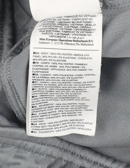 Nike Boys Grey Jogger Trousers 12-13 Years Regular Fit Zip Pocket