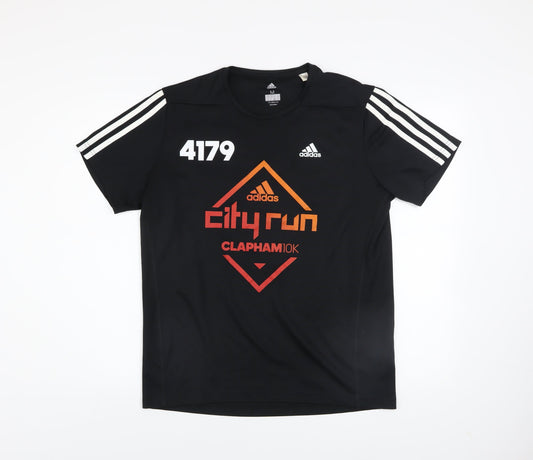 Mens UK Size M adidas Black Running & JoggingGym & Training T-Shirt