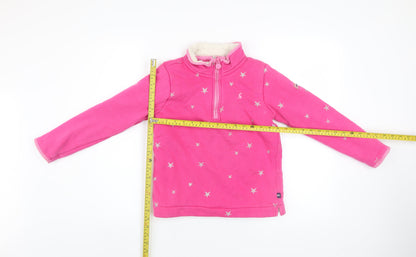 Girls UK Size 10 Years Joules Pink Basic Jacket