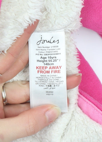 Girls UK Size 10 Years Joules Pink Basic Jacket
