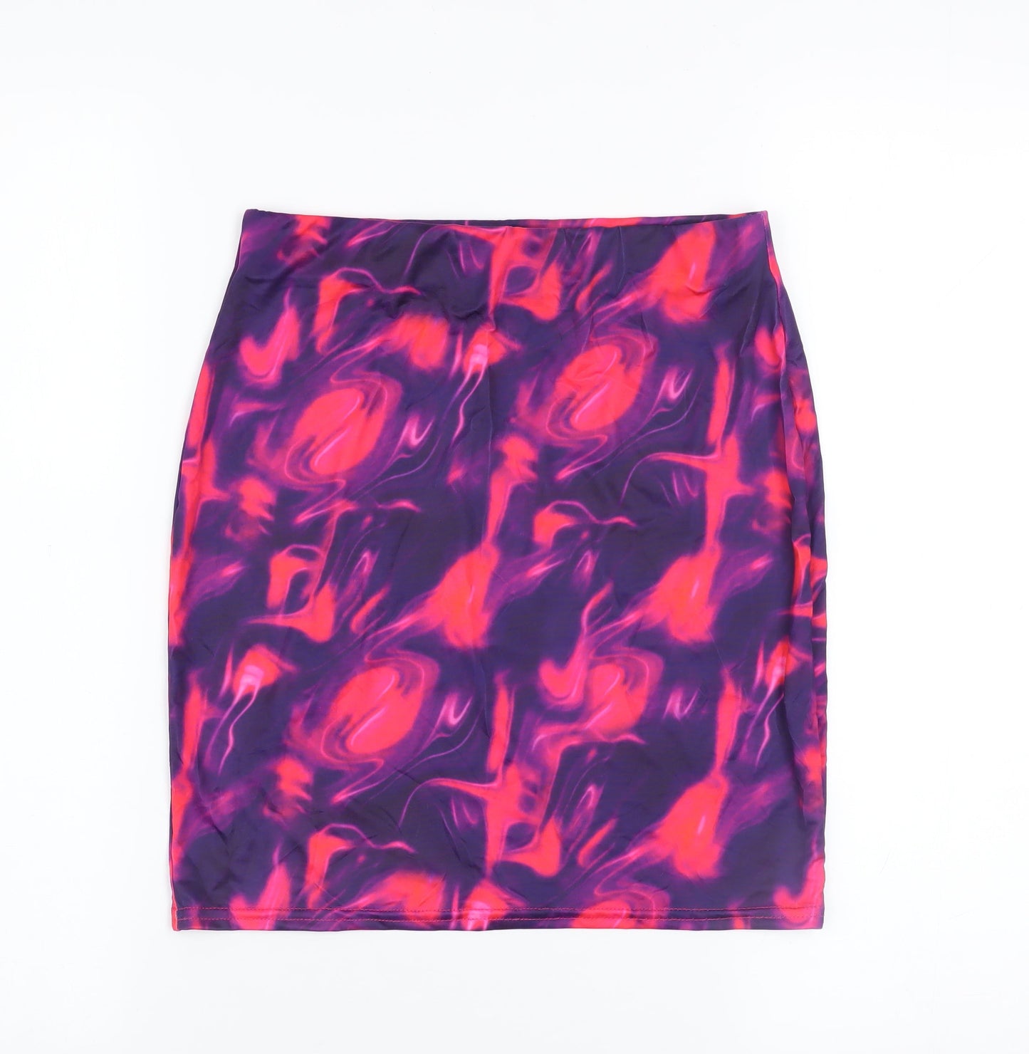 Womens UK Size 10 PRETTYLITTLETHING Straight & Pencil Jersey Skirt