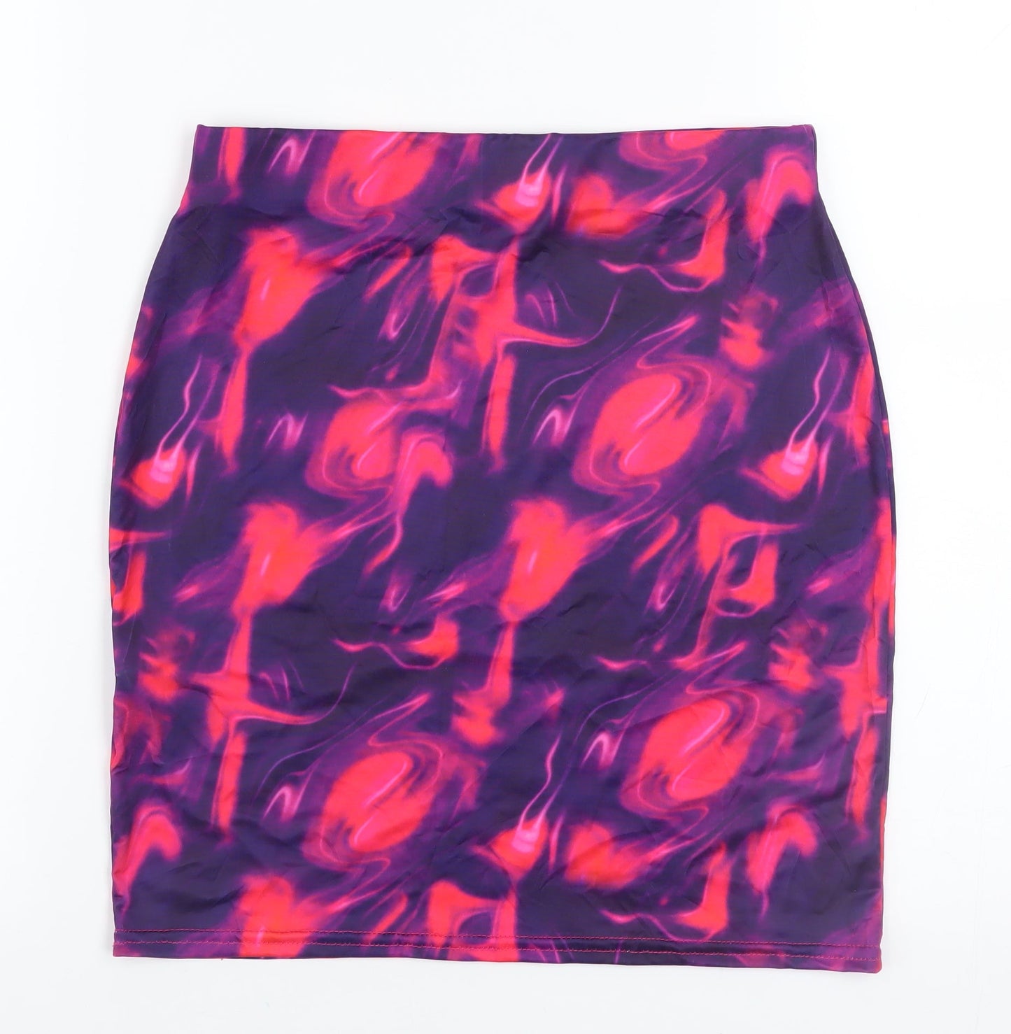 Womens UK Size 10 PRETTYLITTLETHING Straight & Pencil Jersey Skirt