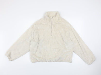 Womens UK Size S H&M Ivory Pullover Sweatshirt