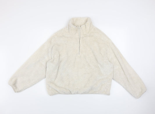 Womens UK Size S H&M Ivory Pullover Sweatshirt