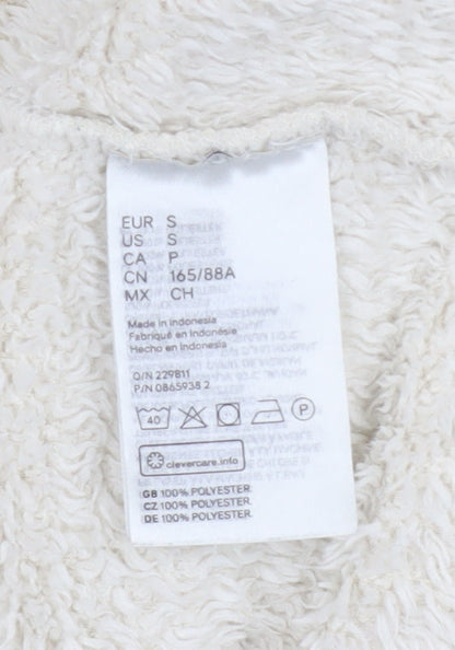 Womens UK Size S H&M Ivory Pullover Sweatshirt