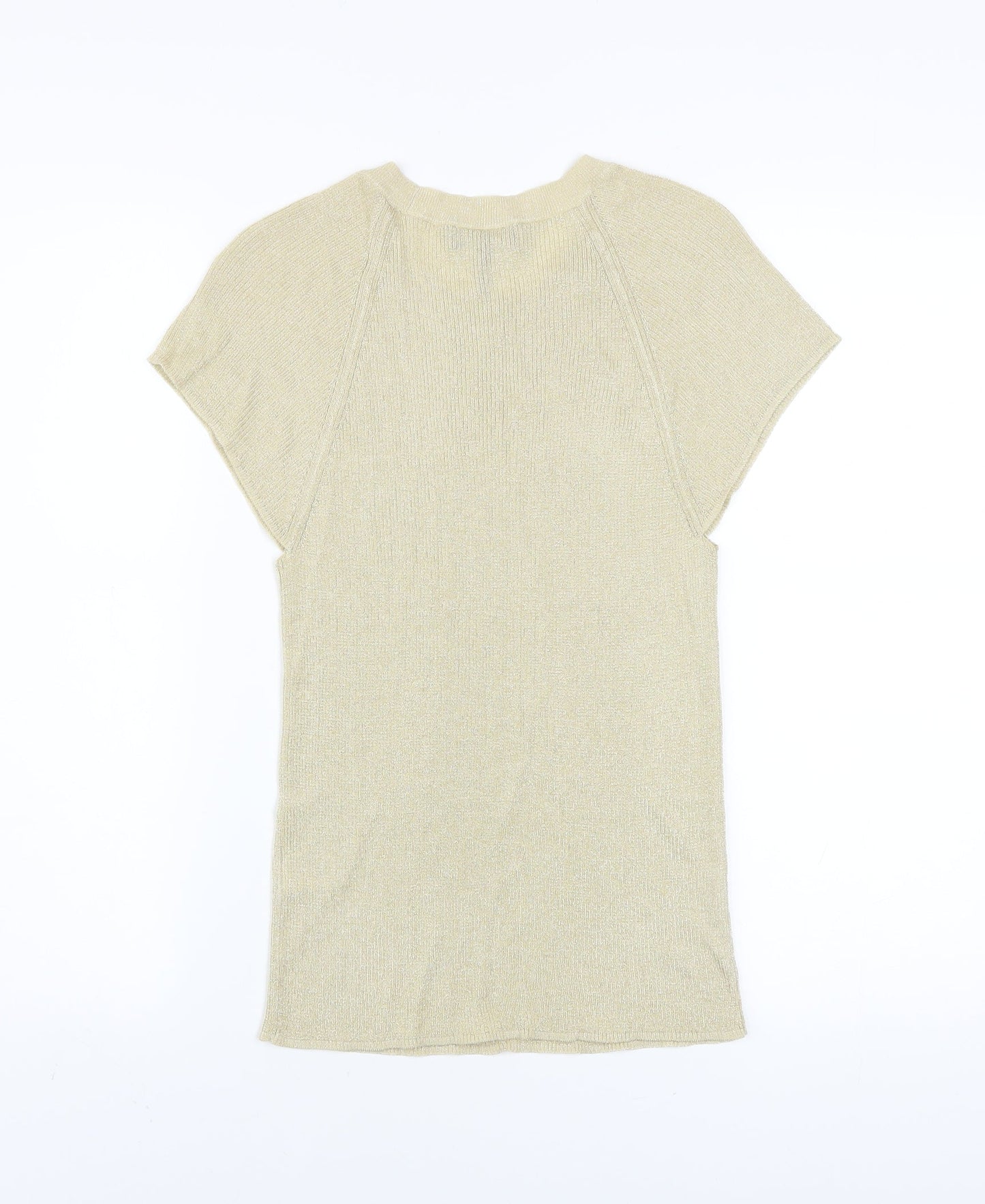 Womens UK Size M ME+EM Beige Basic T-Shirt