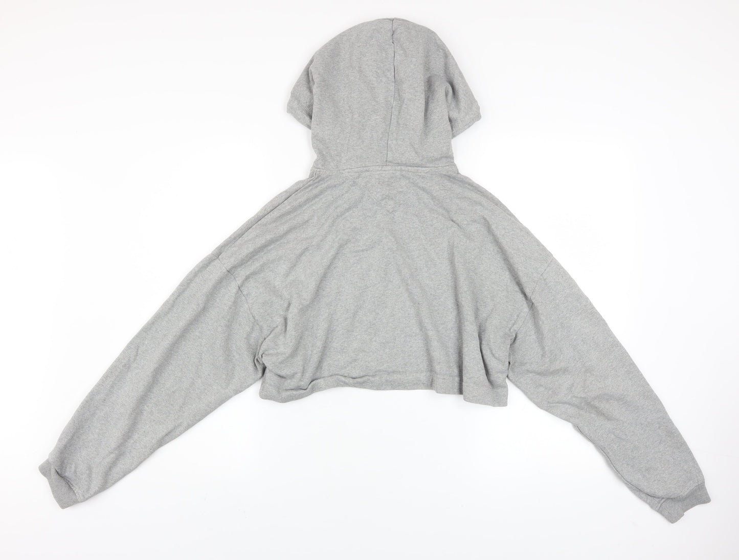 Womens UK Size S Tommy Jeans Grey Pullover Hoodie