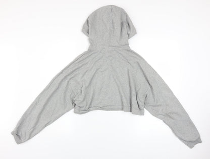 Womens UK Size S Tommy Jeans Grey Pullover Hoodie