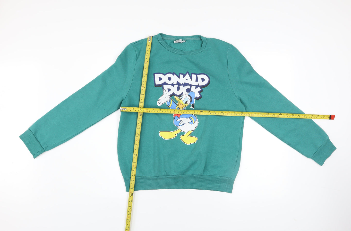 Womens UK Size M Disney Green Pullover Sweatshirt
