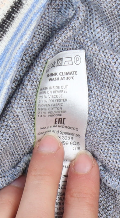 Womens UK Size 16 Marks and Spencer Multicoloured Pullover Jumper