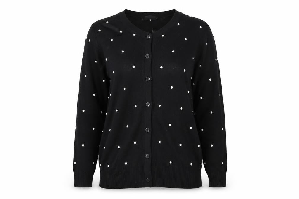 Womens UK Size M Austin Reed Black Cardigan Jumper