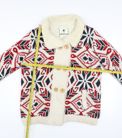 Womens UK Size 16 SoulCal & Co Multicoloured Bomber Jacket