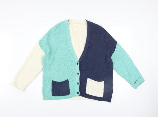 Womens UK Size S Pins And Needles Multicoloured Cardigan Jumper