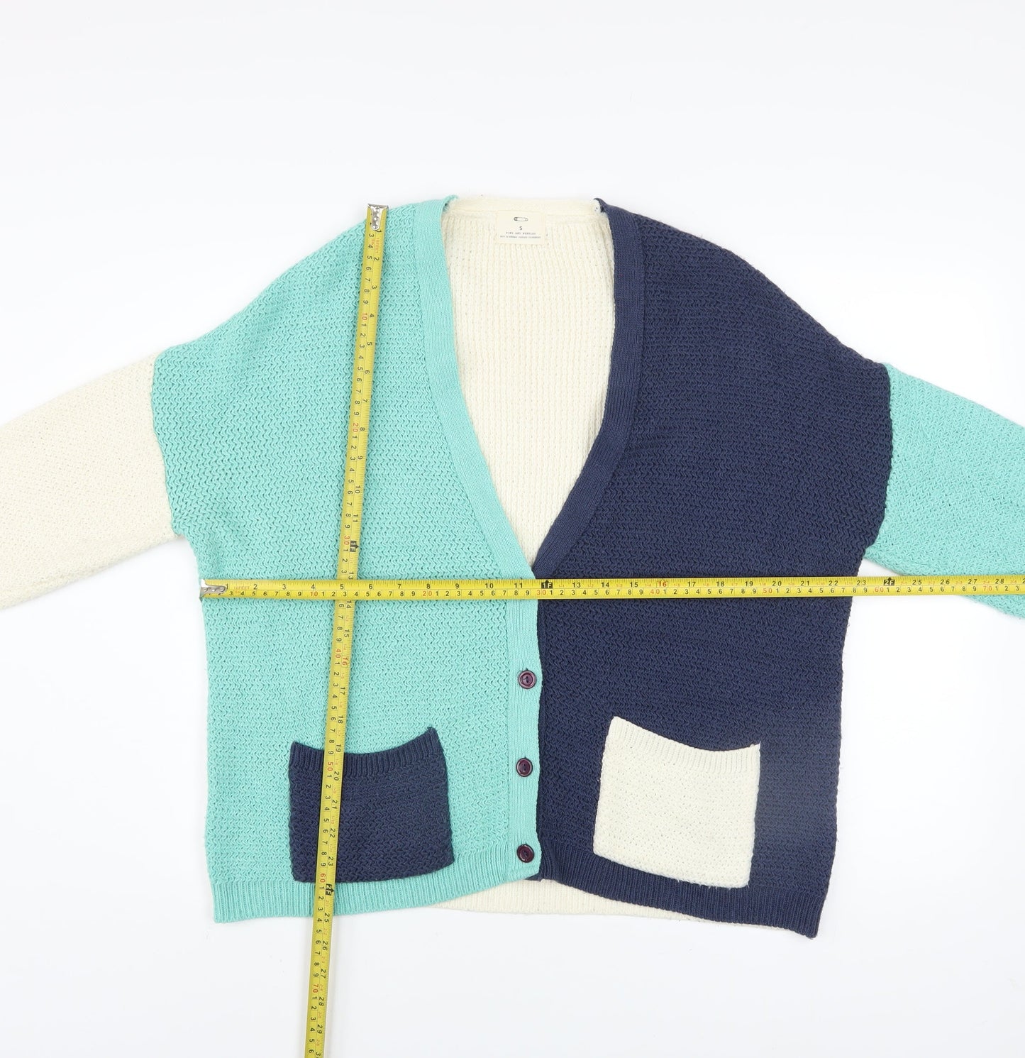 Womens UK Size S Pins And Needles Multicoloured Cardigan Jumper