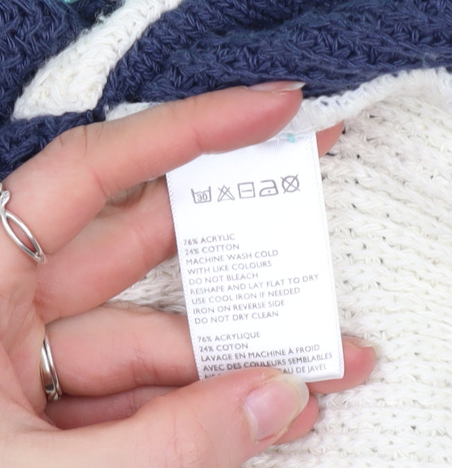 Womens UK Size S Pins And Needles Multicoloured Cardigan Jumper