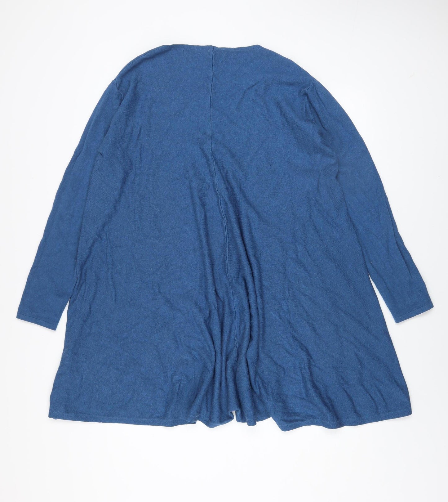 Lucy Sparks Women Blue Long Sleeve Knit Shift Dress M