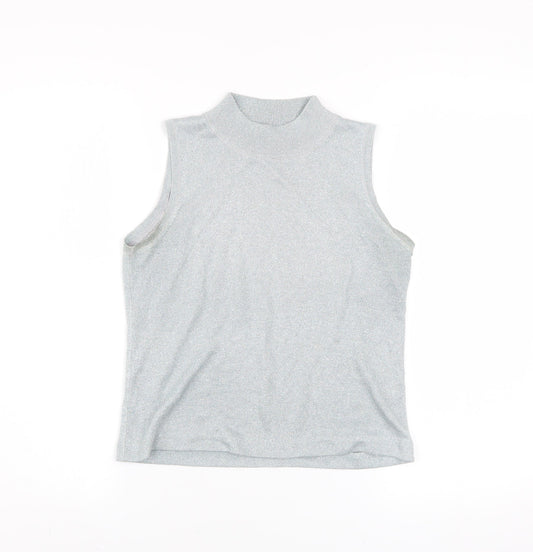 Womens UK Size M RAAM Original Silver Basic Tank