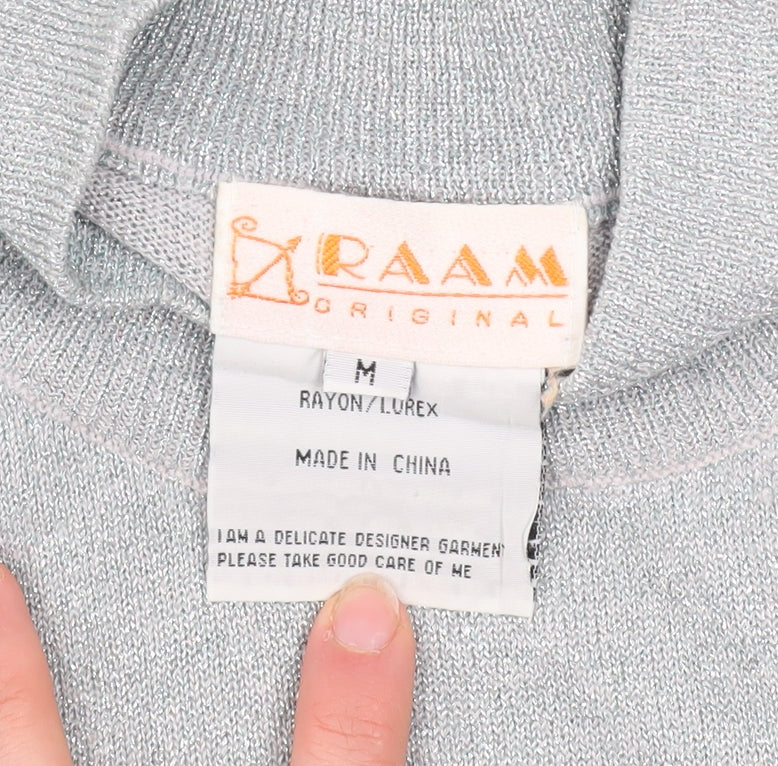 Womens UK Size M RAAM Original Silver Basic Tank