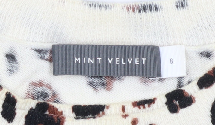 Womens UK Size 8 Mint Velvet Beige Pullover Jumper