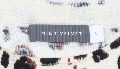 Womens UK Size 8 Mint Velvet Beige Pullover Jumper