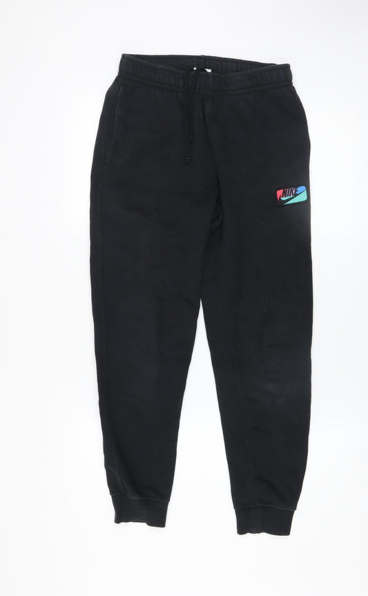 Mens UK Size XS Nike Regular Fit Jogger Black Trousers