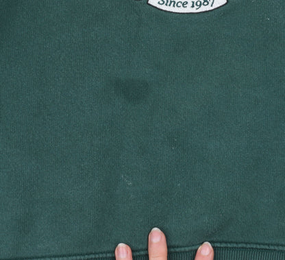 Womens UK Size M Bershka Green Pullover Sweatshirt