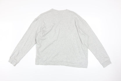 Nike Men's Grey XL Long Sleeve Cotton Crew Neck Sweatshirt