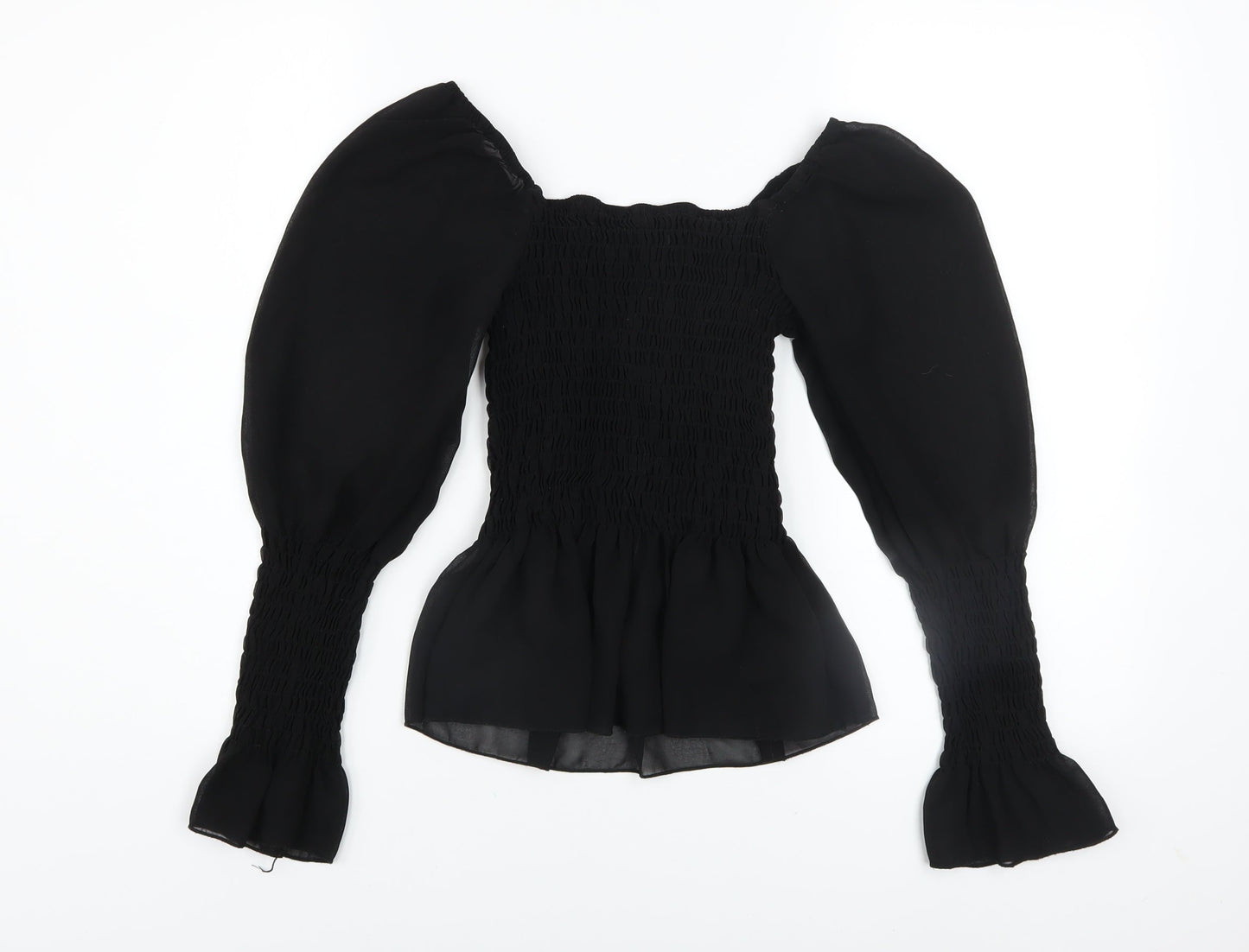 Womens UK Size 10 Quiz Black Camisole Blouse