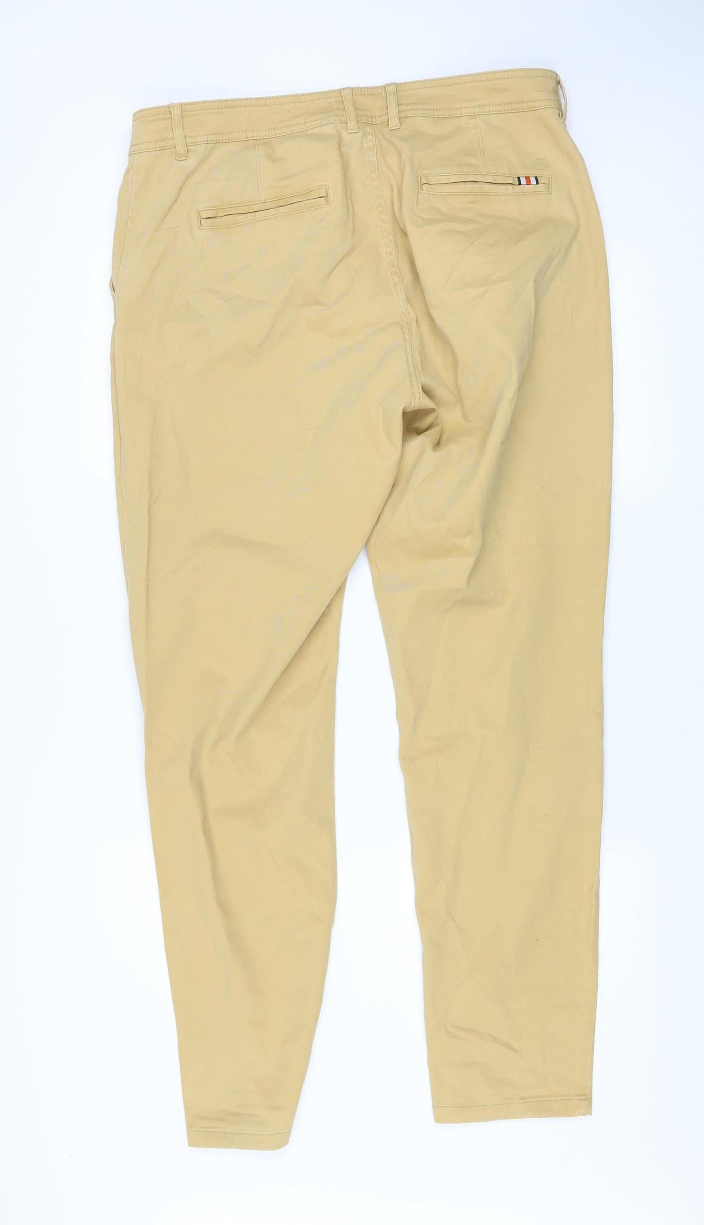 Mens UK Size L SoulCal & Co Slim Fit Chino Beige Trousers