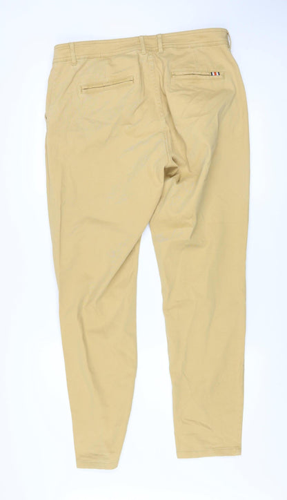 Mens UK Size L SoulCal & Co Slim Fit Chino Beige Trousers