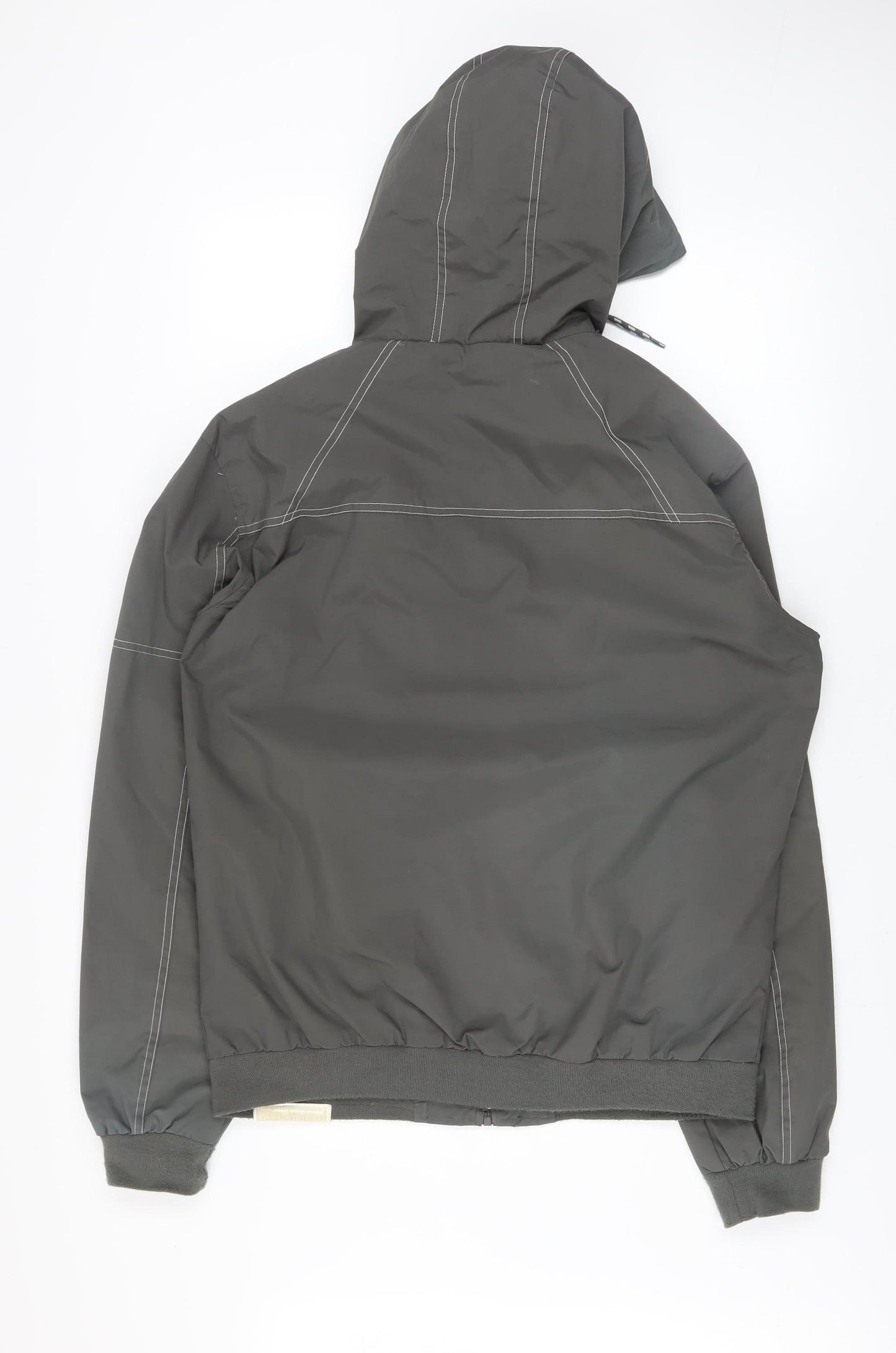 Mens UK Size XL Crosshatch Grey Windbreaker Coat