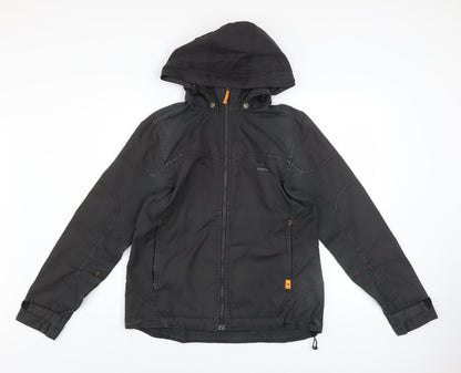 Mens UK Size 38 Kaikkialla Black Parka Coat