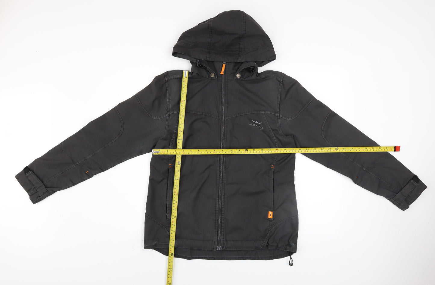 Mens UK Size 38 Kaikkialla Black Parka Coat