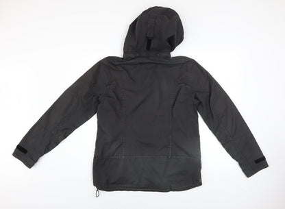 Mens UK Size 38 Kaikkialla Black Parka Coat