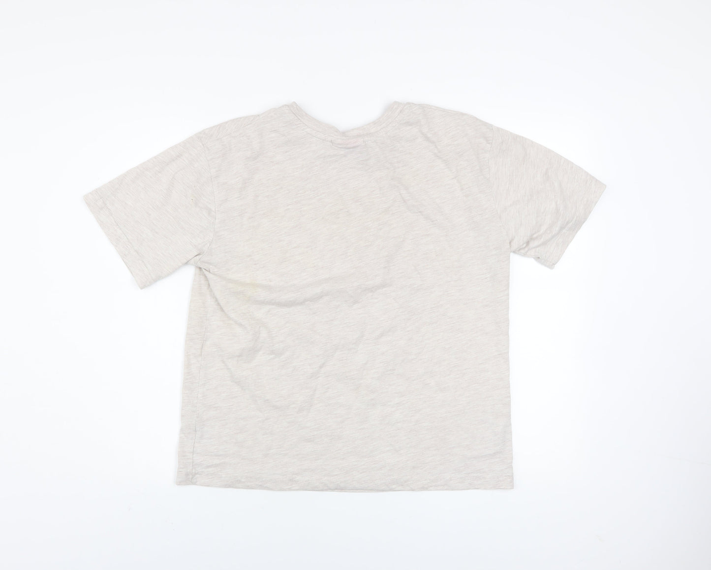 Womens UK Size 10 Coca-Cola Beige Basic T-Shirt