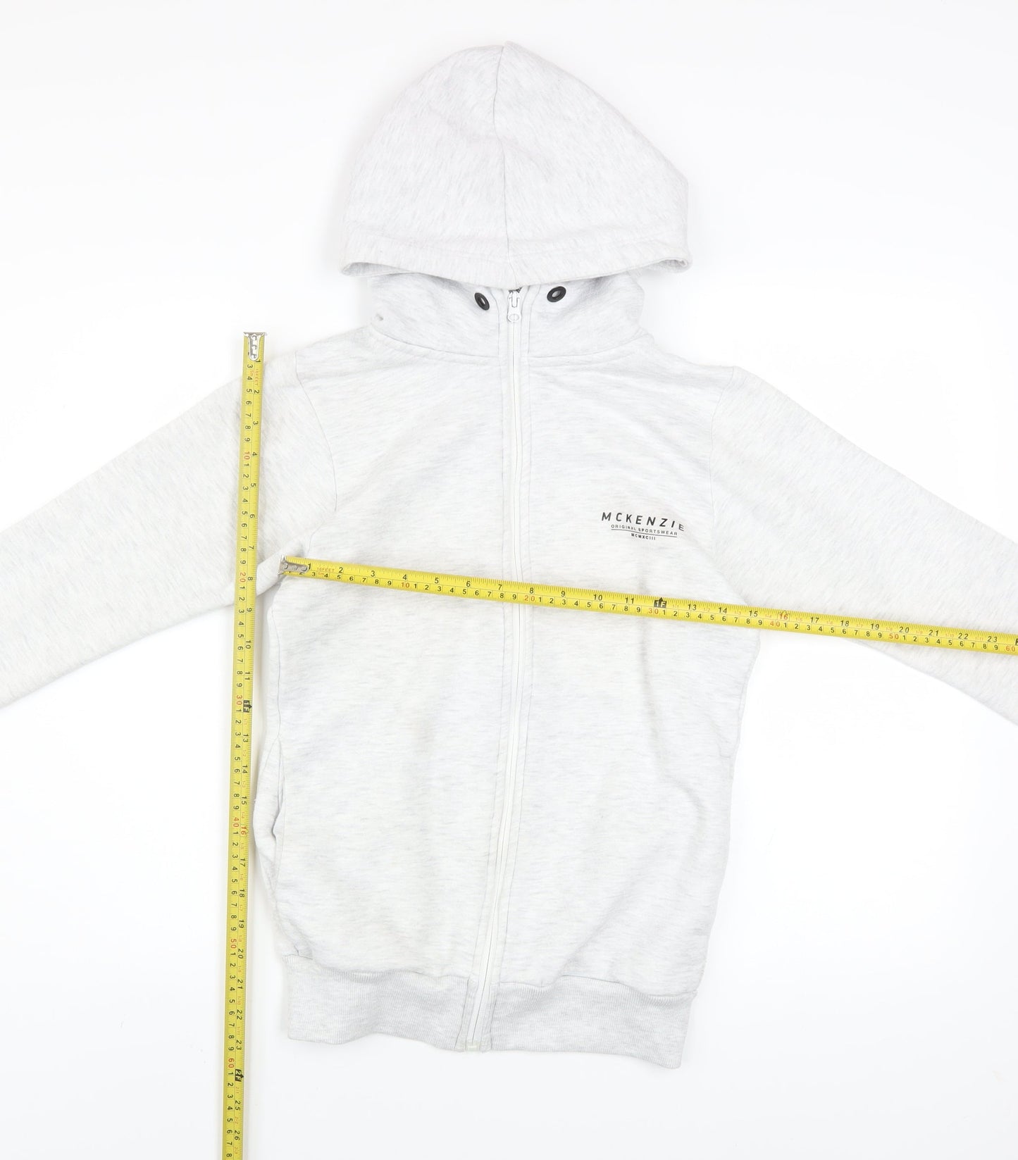 Teens UK Size XS McKenzie Grey Full Zip Hoodie