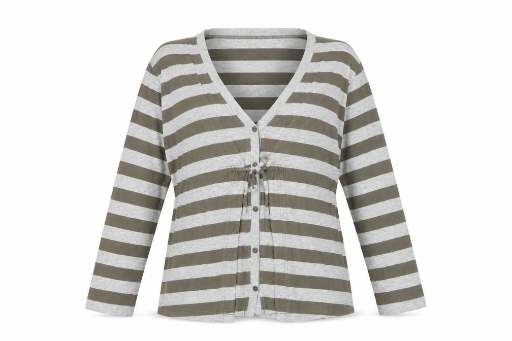 Womens UK Size L Sandwich Grey Cardigan Jumper