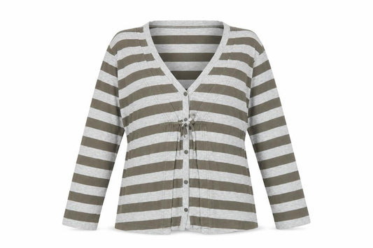 Womens UK Size L Sandwich Grey Cardigan Jumper