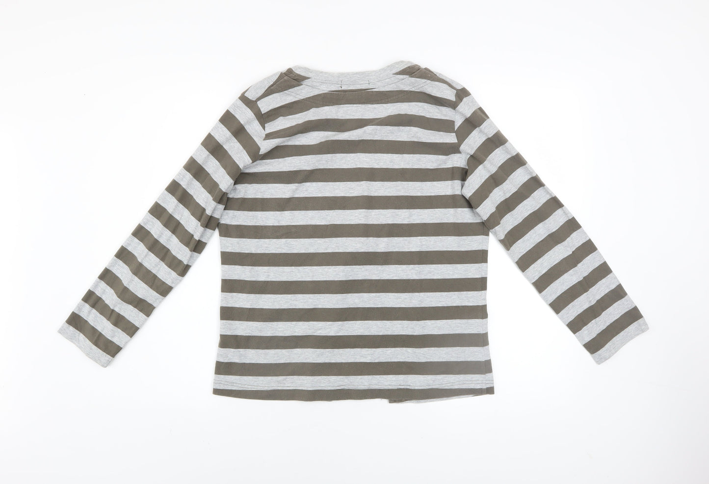 Womens UK Size L Sandwich Grey Cardigan Jumper