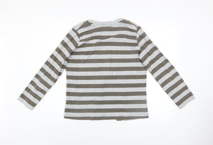 Womens UK Size L Sandwich Grey Cardigan Jumper